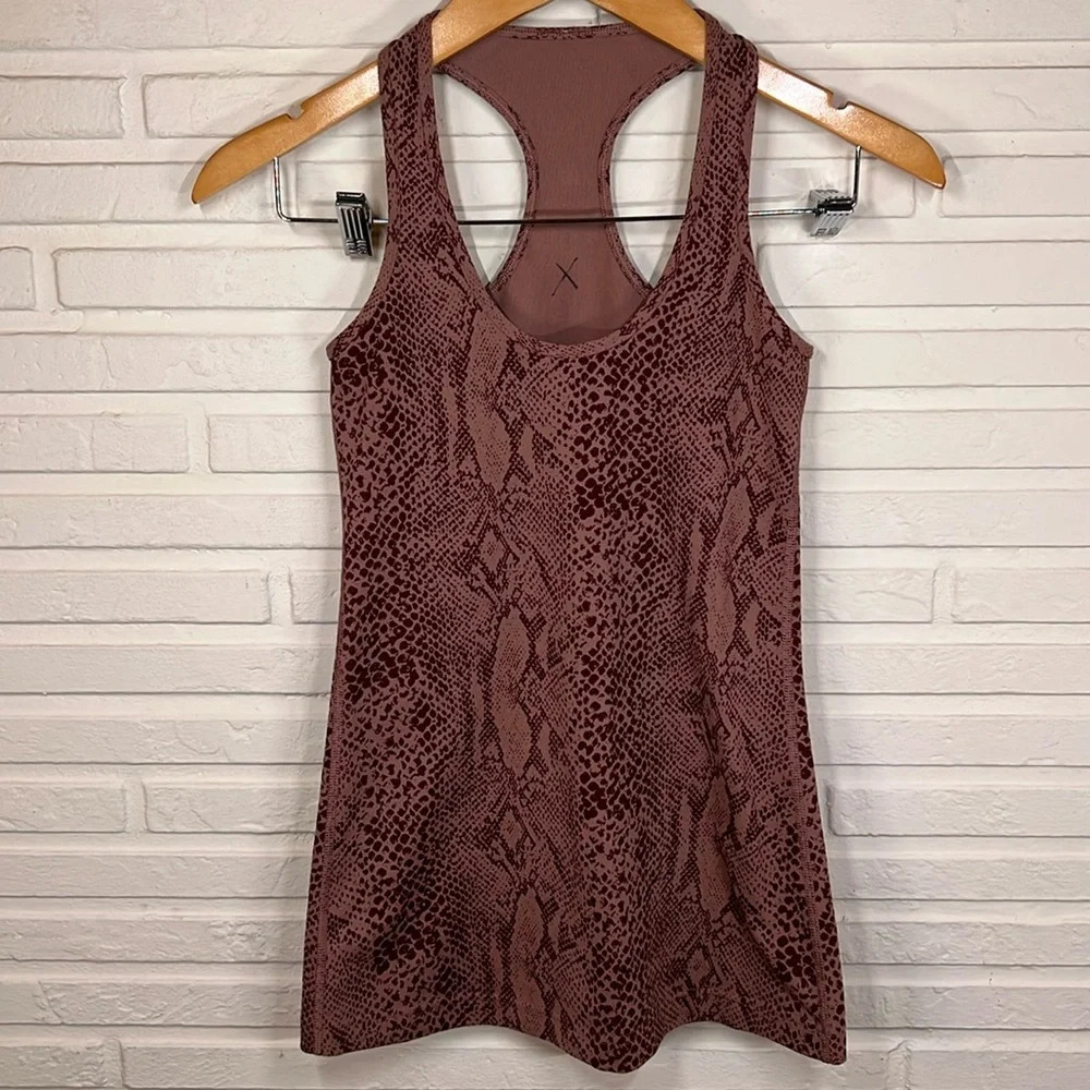 Lululemon Desert Snake Bark Berry Multi Cool Racerback, Women’s Size 4